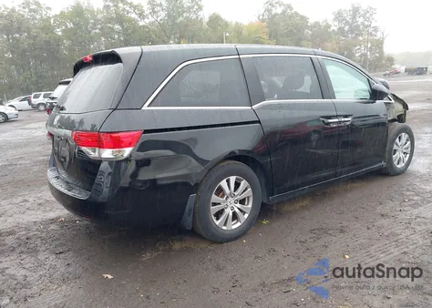 2014 Honda Odyssey Ex-L из США, поврежденный, VIN 5FNRL5H66EB072222